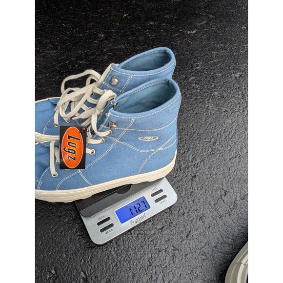 Lugz Womens Habitat Lace Up Sneaker Sz 9 Comfort Fashion Chunky Tread Blue White - Picture 7 of 8